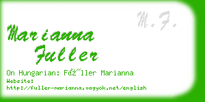 marianna fuller business card